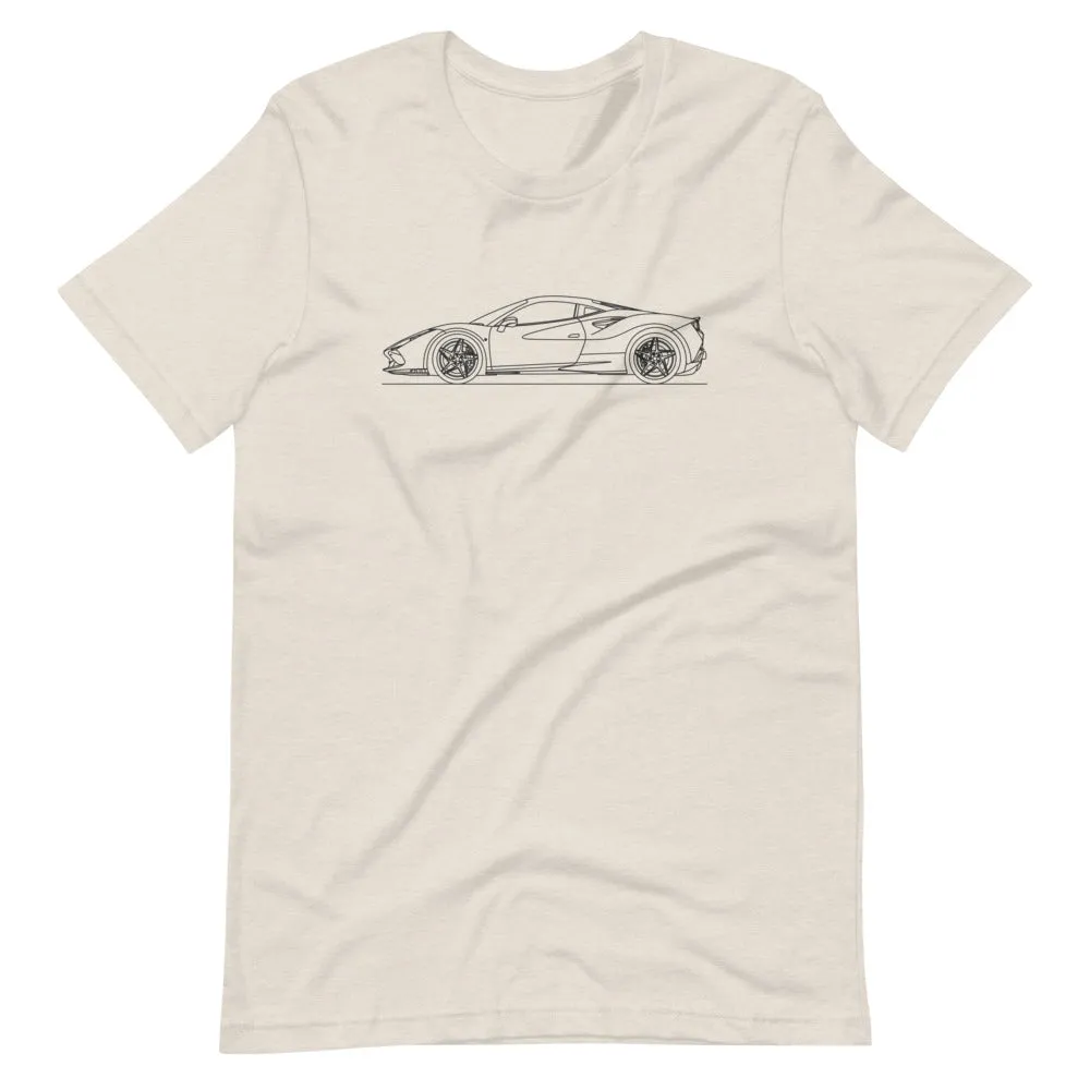 Ferrari F8 Tributo silhouette T-shirt
