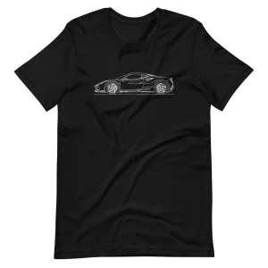 Ferrari F8 Tributo silhouette T-shirt