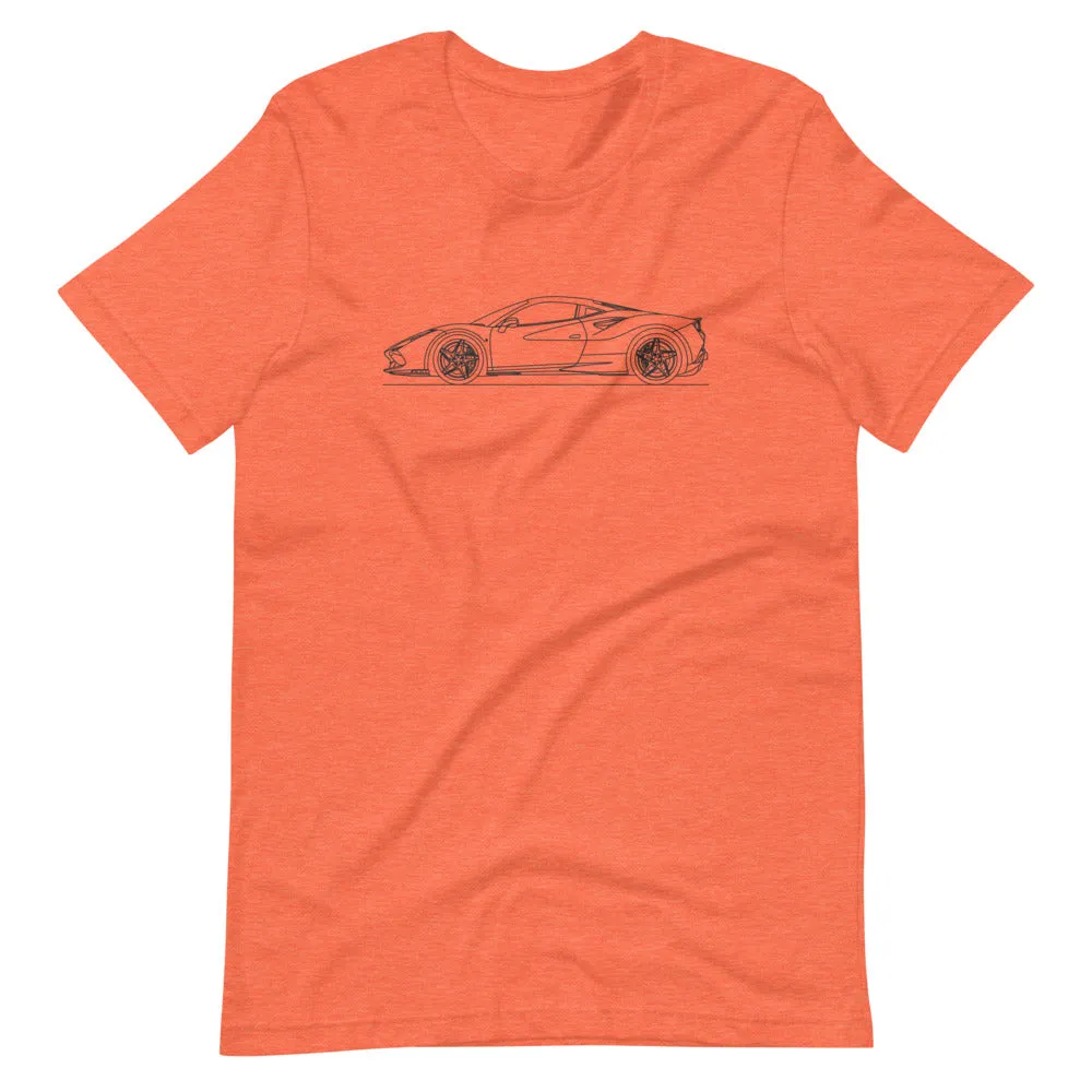 Ferrari F8 Tributo silhouette T-shirt