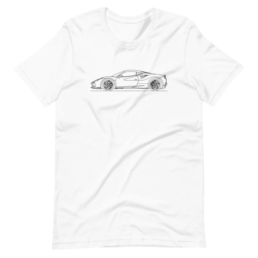 Ferrari F8 Tributo silhouette T-shirt
