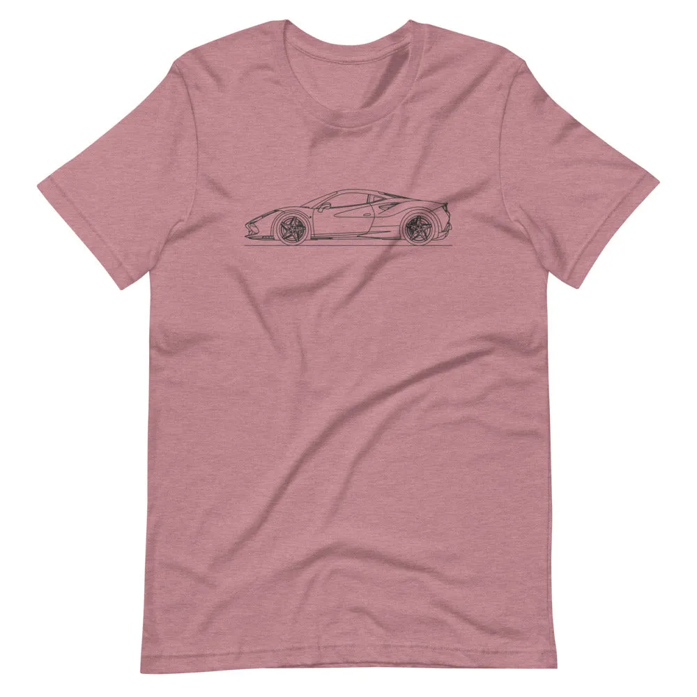 Ferrari F8 Tributo silhouette T-shirt