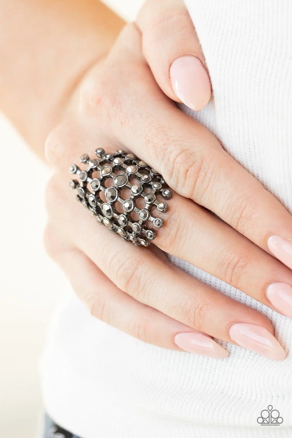 Fiercely Flashy - Black Ring