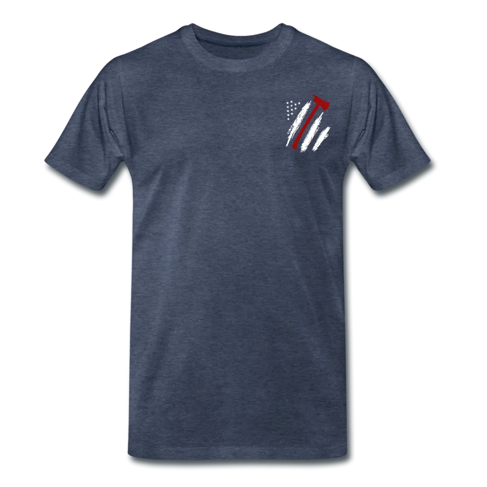 Firefighter Flag Axe Men's Premium T-Shirt