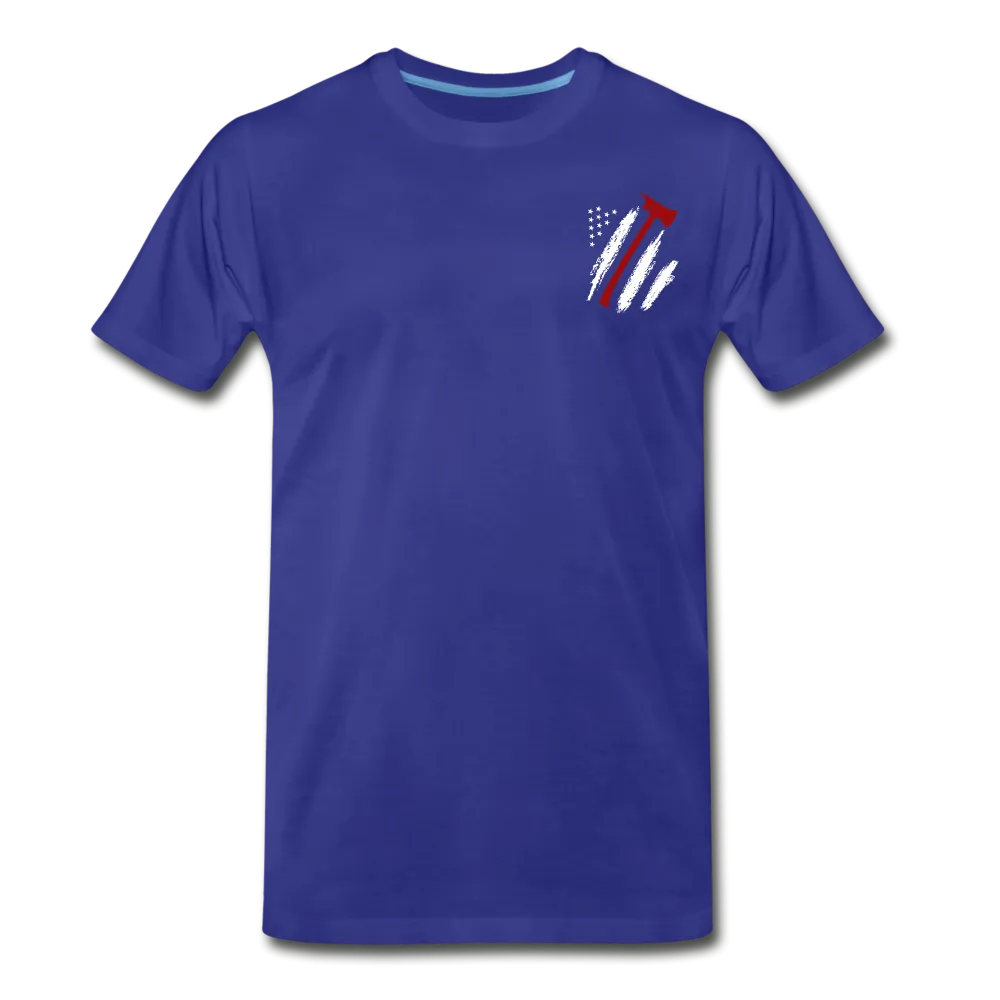 Firefighter Flag Axe Men's Premium T-Shirt