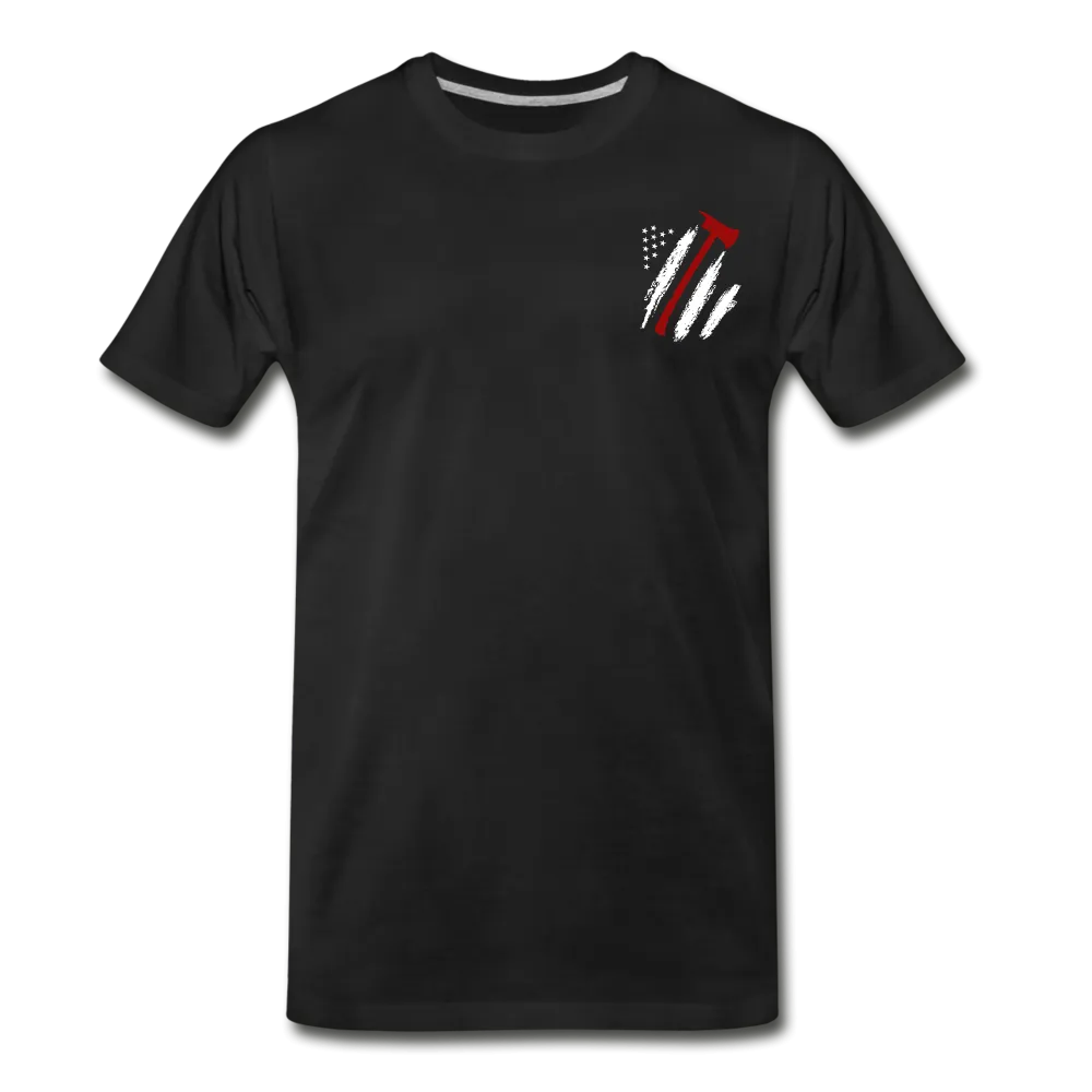 Firefighter Flag Axe Men's Premium T-Shirt