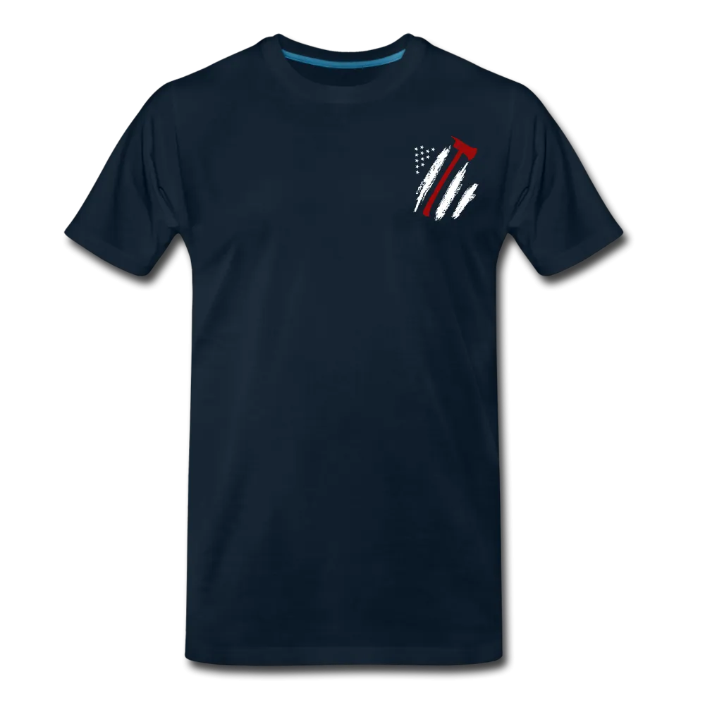 Firefighter Flag Axe Men's Premium T-Shirt