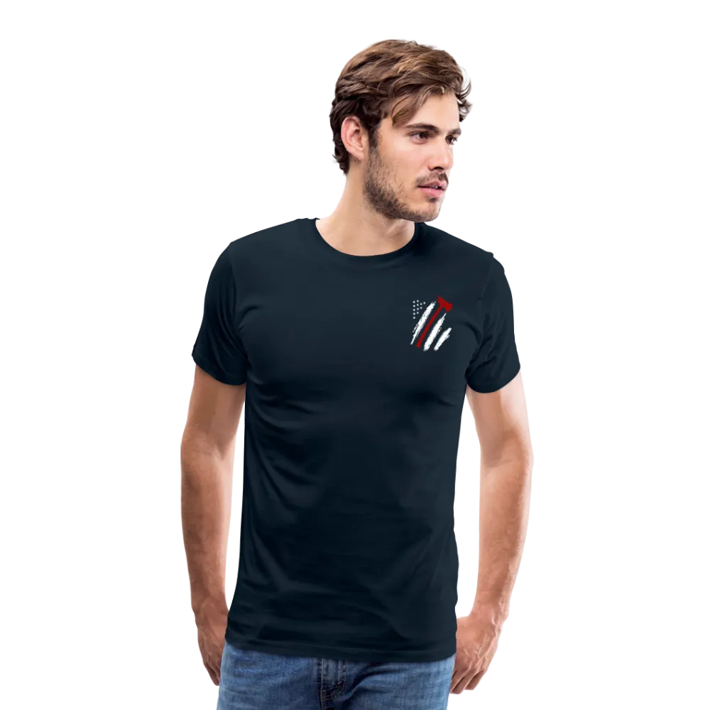 Firefighter Flag Axe Men's Premium T-Shirt