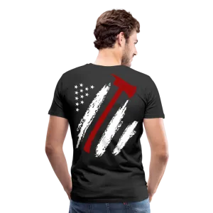 Firefighter Flag Axe Men's Premium T-Shirt