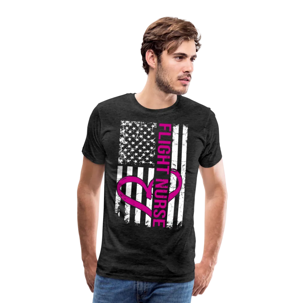 Flight Nurse Flag Men's Premium T-Shirt (CK1584)