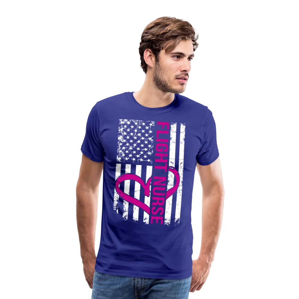 Flight Nurse Flag Men's Premium T-Shirt (CK1584)