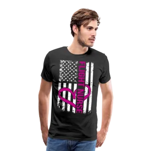 Flight Nurse Flag Men's Premium T-Shirt (CK1584)