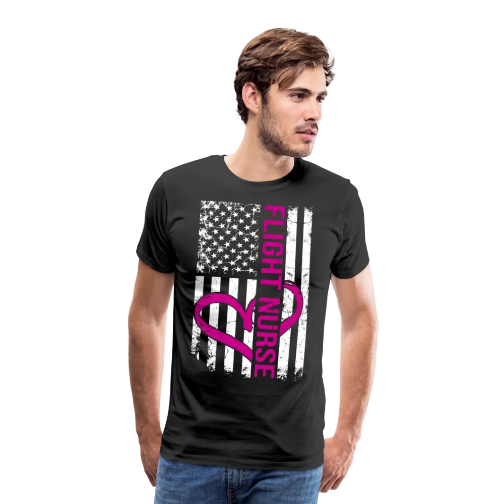Flight Nurse Flag Men's Premium T-Shirt (CK1584)