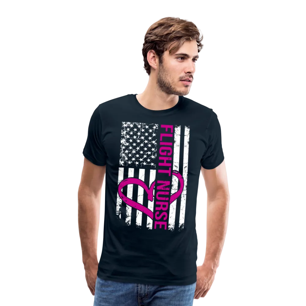 Flight Nurse Flag Men's Premium T-Shirt (CK1584)