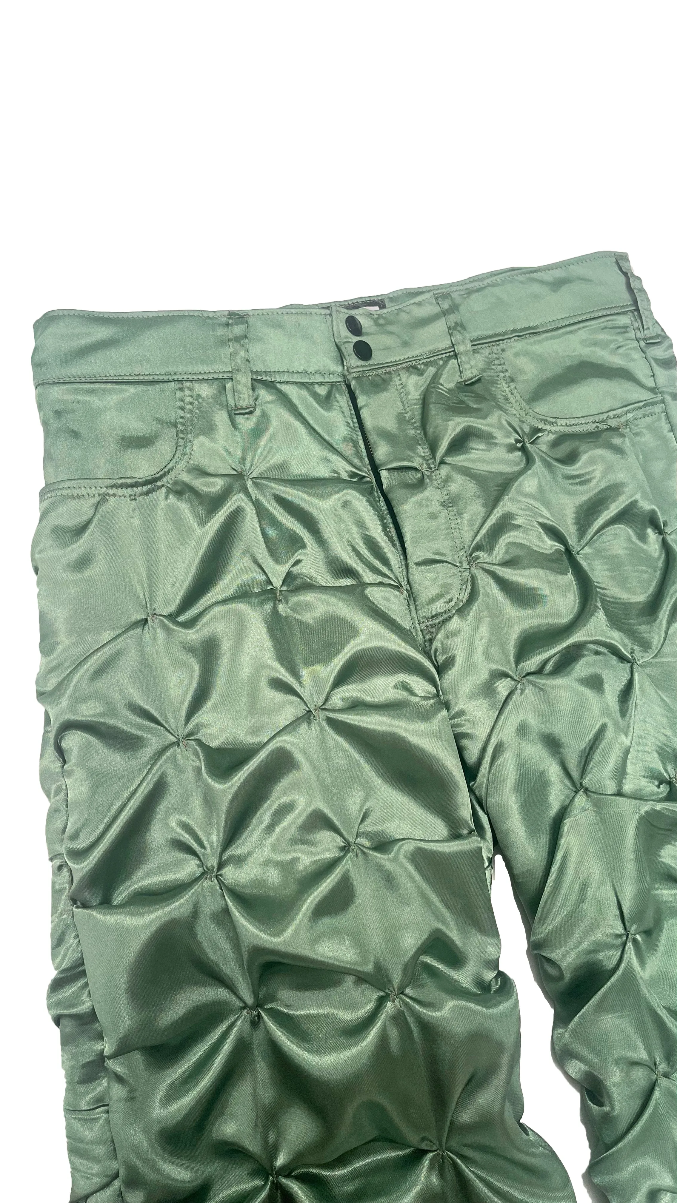 FLUIDITY GREEN SHORTS