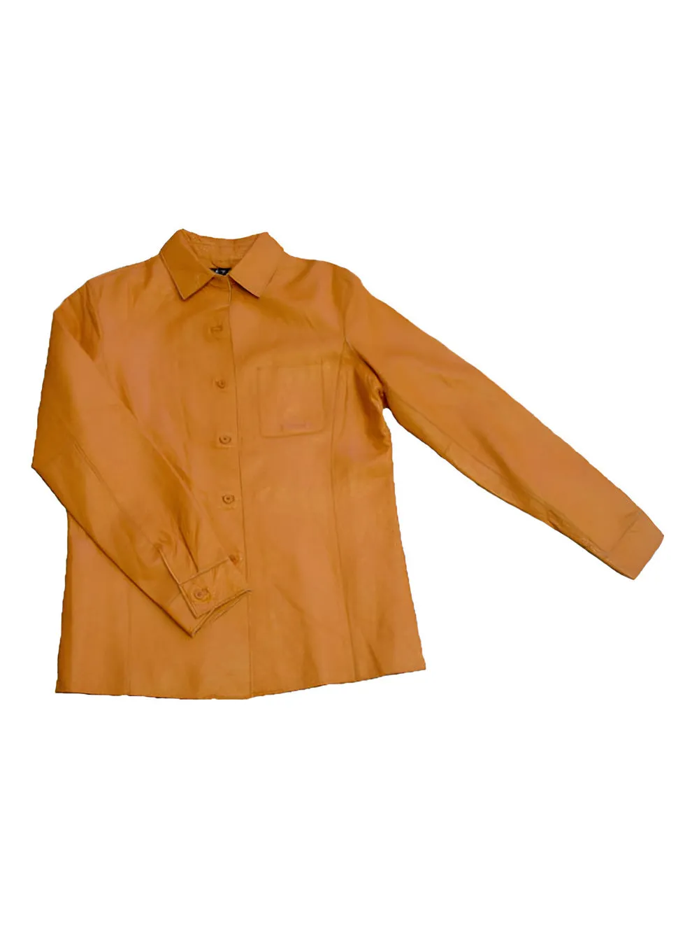 Formal Genuine Lambskin Leather Shirt for Men