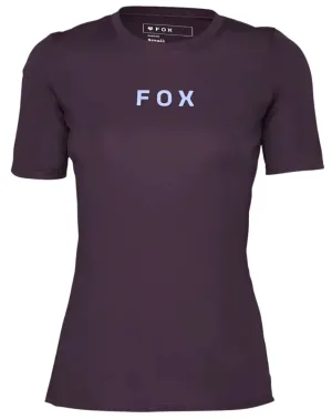 FOX WOMENS RANGER SS JERSEY WORDMARK - DARK PURPLE
