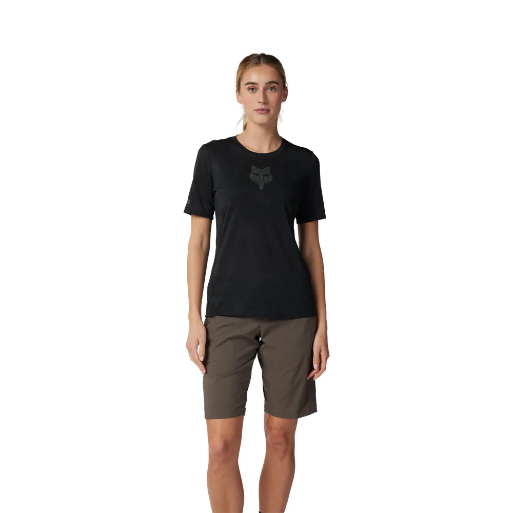 Fox Womens Ranger Tru Dri Ss Jersey - Black