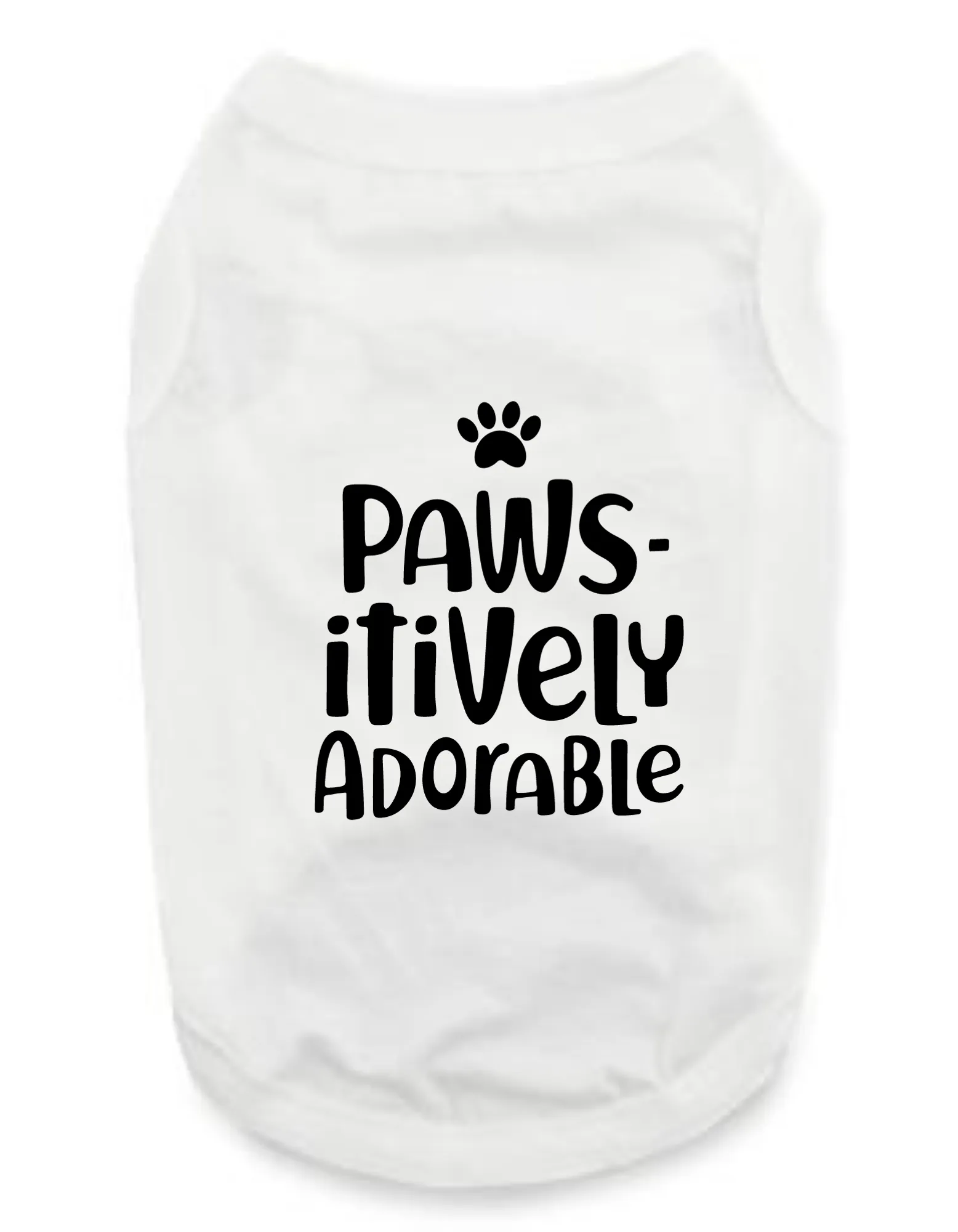 Funny Graphic Dog T- Shirt: Pawsitively Adorable