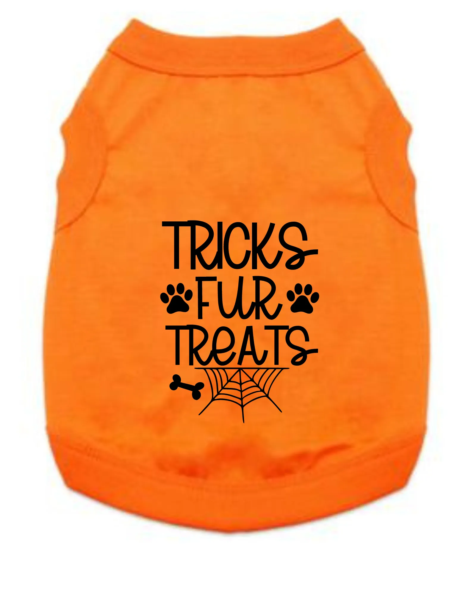 Funny Halloween Tee Shirts- Tricks Fur Treats