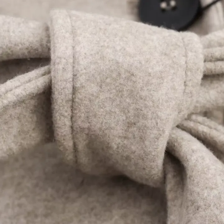 Gerd | classic winter coat with beige belt for women