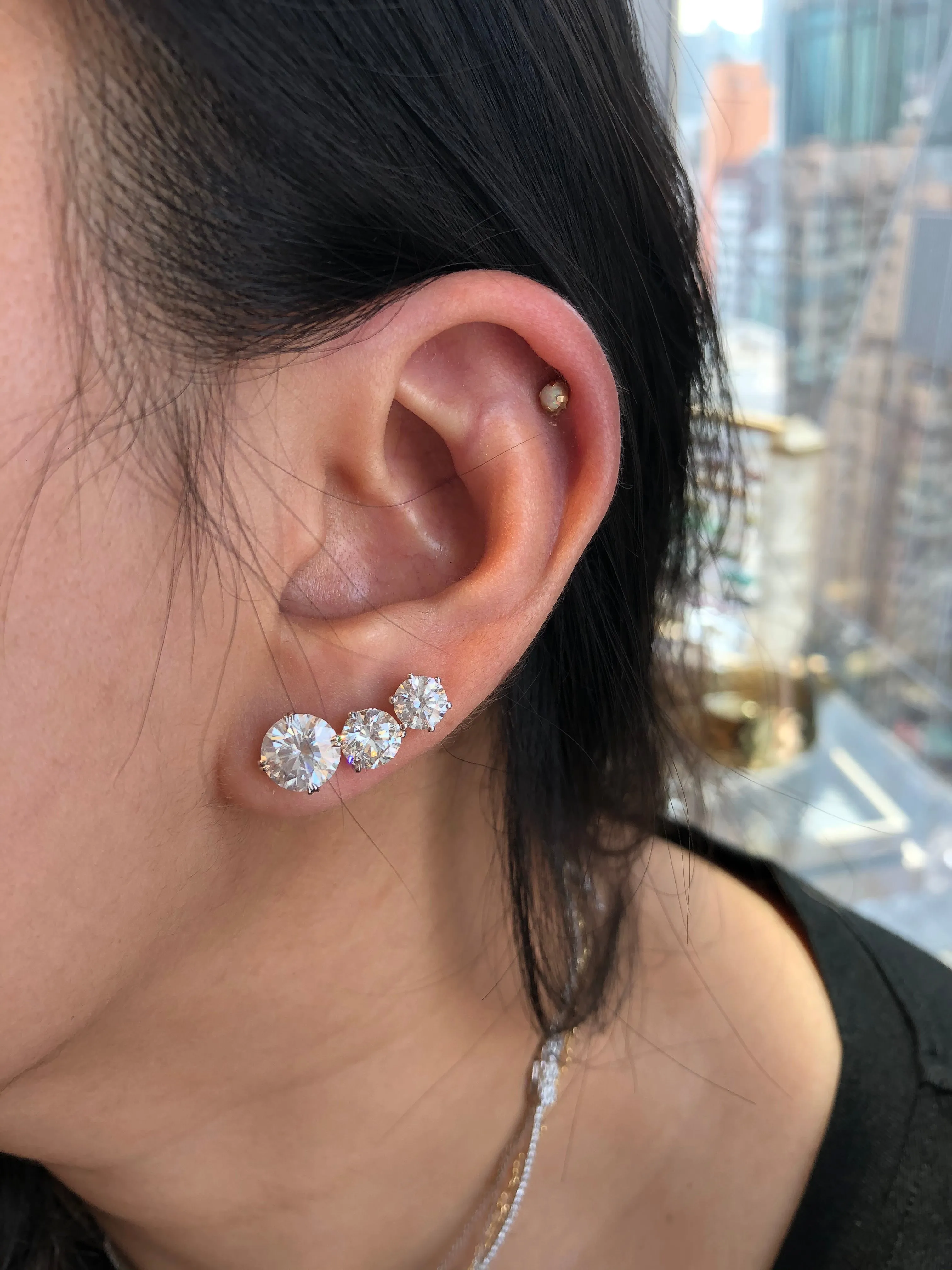 GIA Diamond Stud Earrings