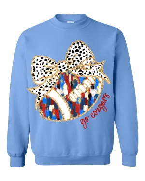 Gildan Cougars Football Sweatshirt / Youth and Adult Sizes