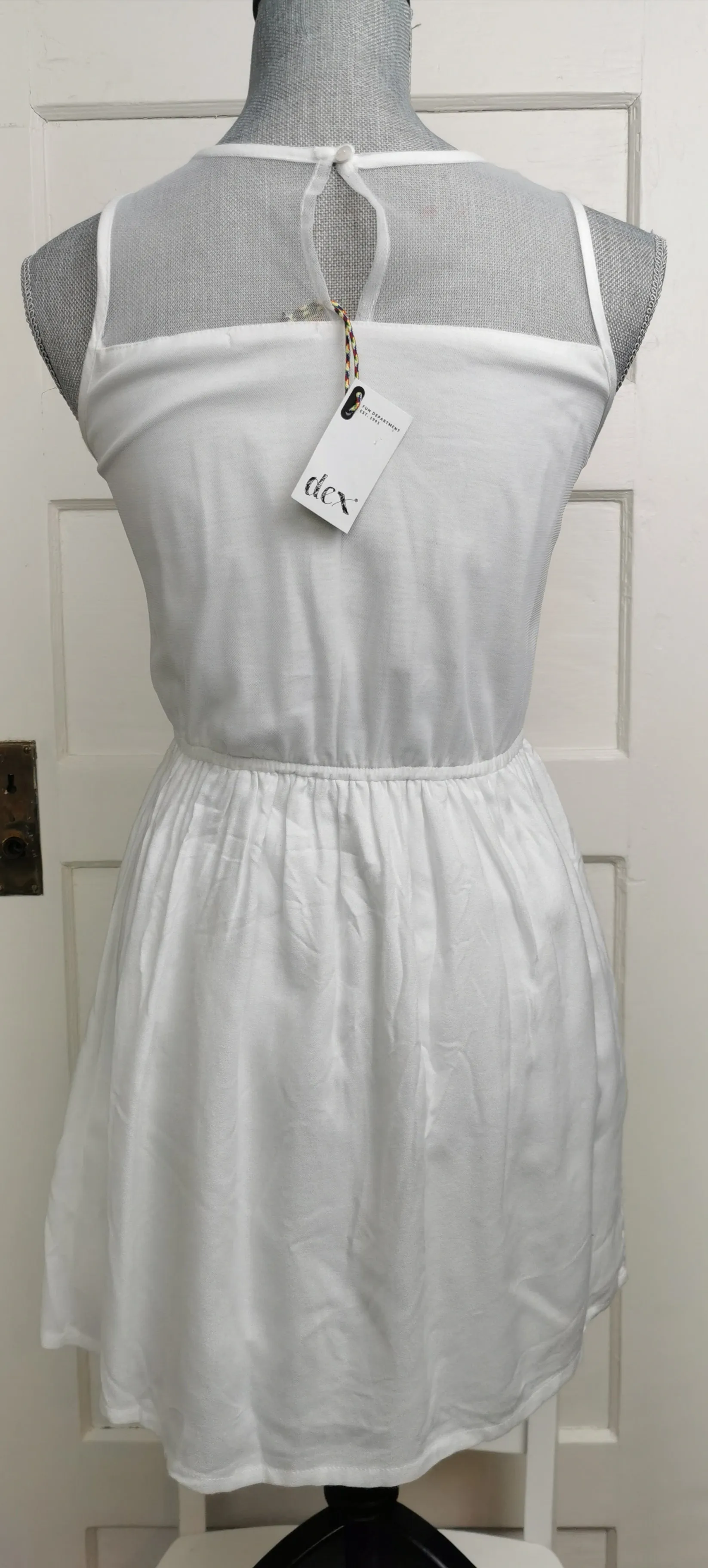 GIRL SIZE XL (14/16 YEARS) or WOMEN'S SIZE XS/SMALL - DEX, BOHO Style Lace Summer Dress NWT B37