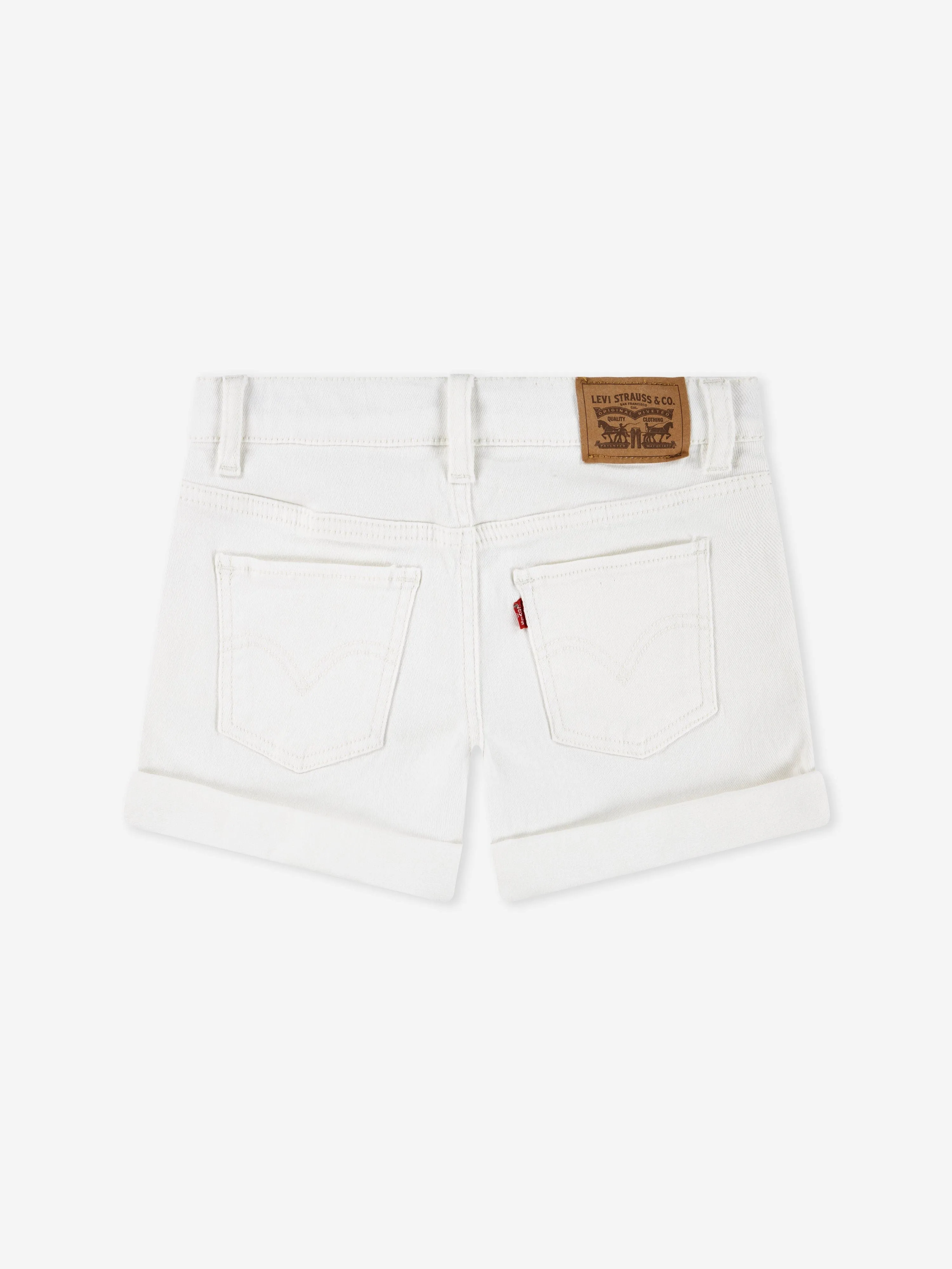 Girls Girlfriend Shorts in Ivory