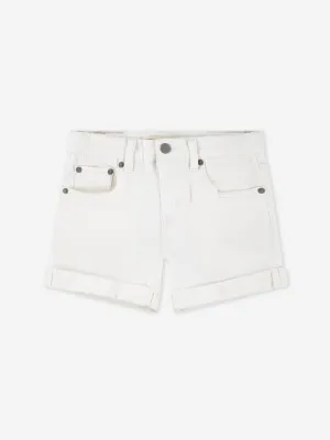Girls Girlfriend Shorts in Ivory