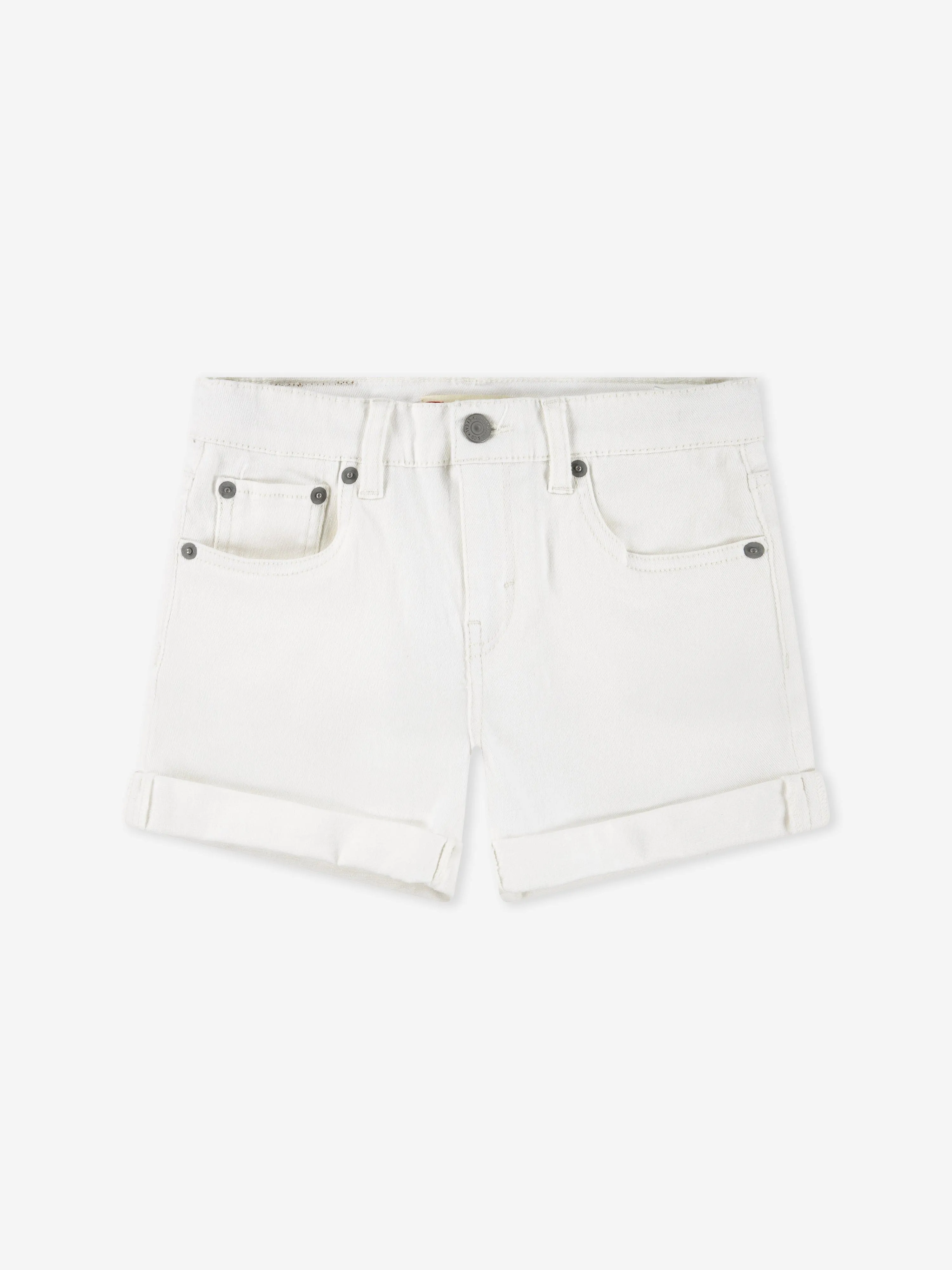 Girls Girlfriend Shorts in Ivory