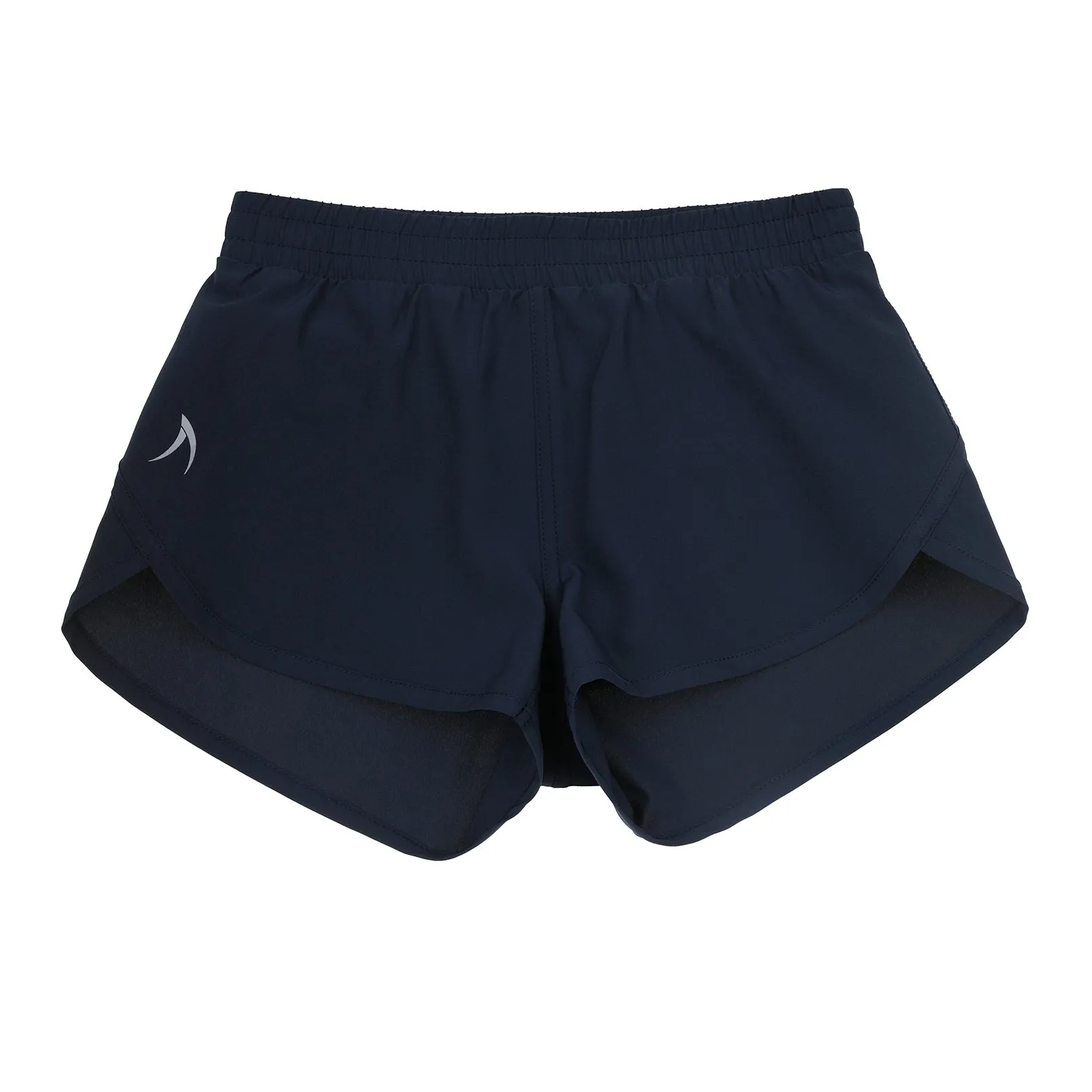 Girls Navy Recycled Fibre Running Shorts with Internal Brief