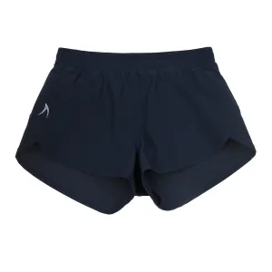 Girls Navy Recycled Fibre Running Shorts with Internal Brief