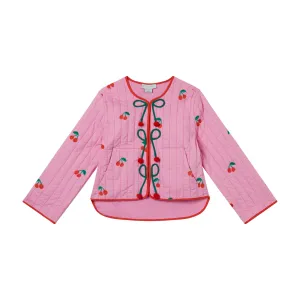 Girls Pink Cherry Jacket