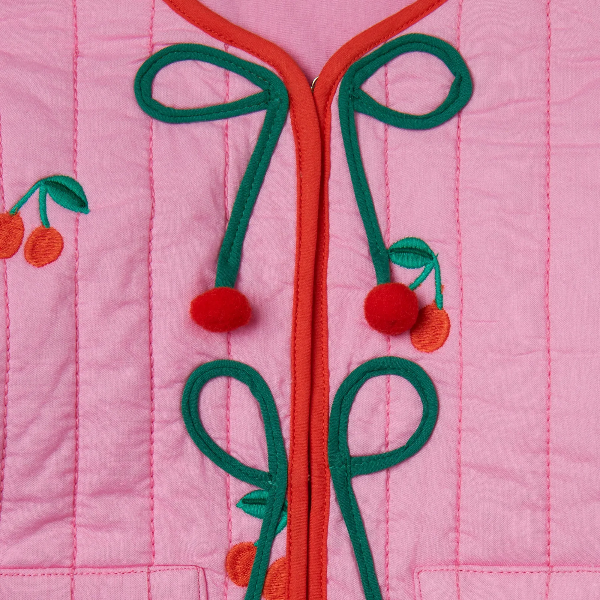 Girls Pink Cherry Jacket