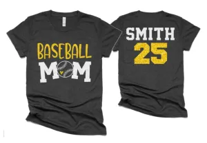 Glitter Baseball Shirt | Baseball Shirts | Baseball Mom | Custom Baseball Shirts | Customize Colors