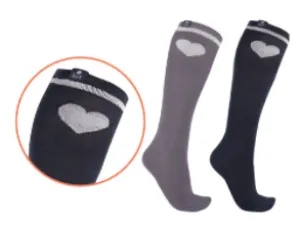 Glitter Kids Riding Socks Night Blue/Granite Pack of 2