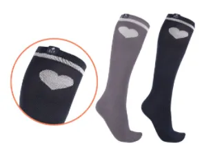 Glitter Kids Riding Socks Night Blue/Granite Pack of 2