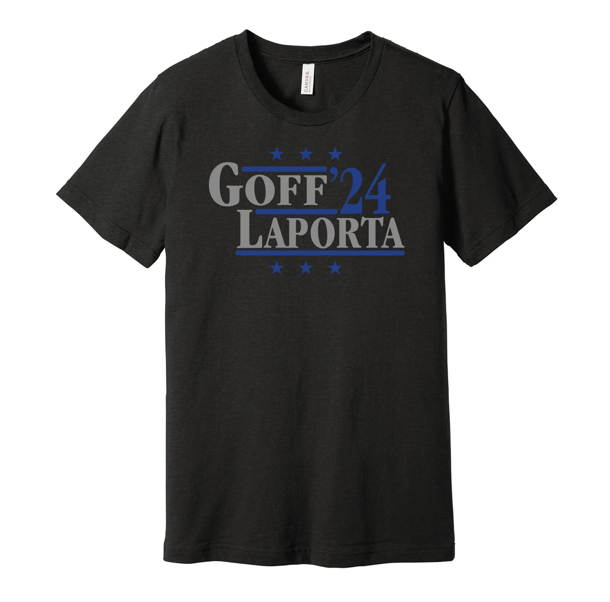 Goff & LaPorta '24 - Detroit Football Legends Political Campaign Parody T-Shirt - Hyper Than Hype Shirts