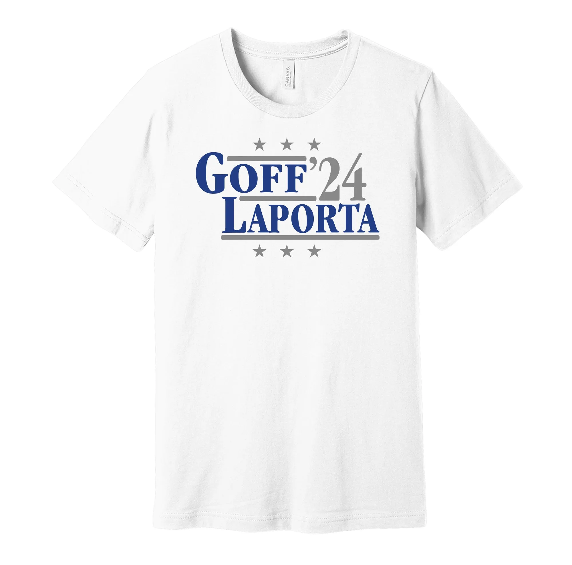 Goff & LaPorta '24 - Detroit Football Legends Political Campaign Parody T-Shirt - Hyper Than Hype Shirts