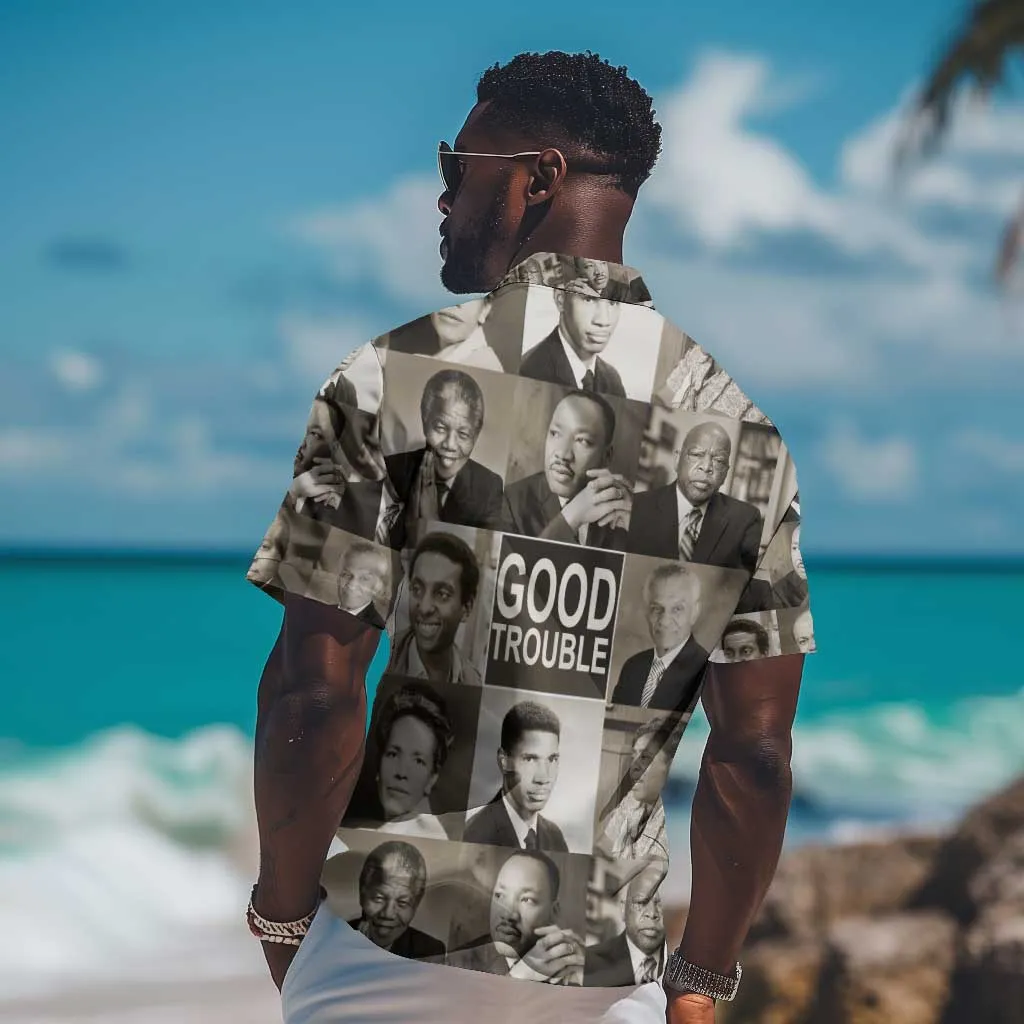 Good Trouble Hawaiian Shirt Civil Rights Leaders DT02