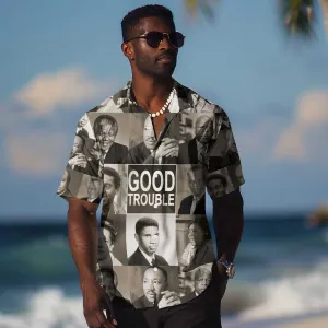 Good Trouble Hawaiian Shirt Civil Rights Leaders DT02