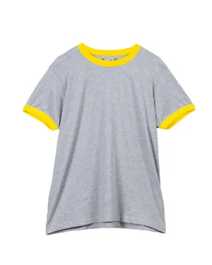 Grey/Yellow Ringer Tee