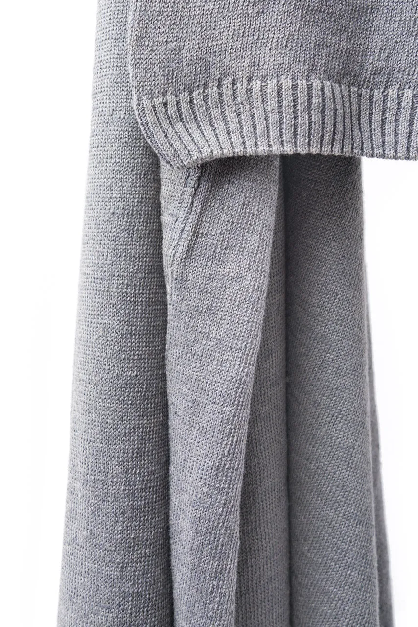 GRP Knitwear Crew Neck SF PL 10 Linen Knit Grey