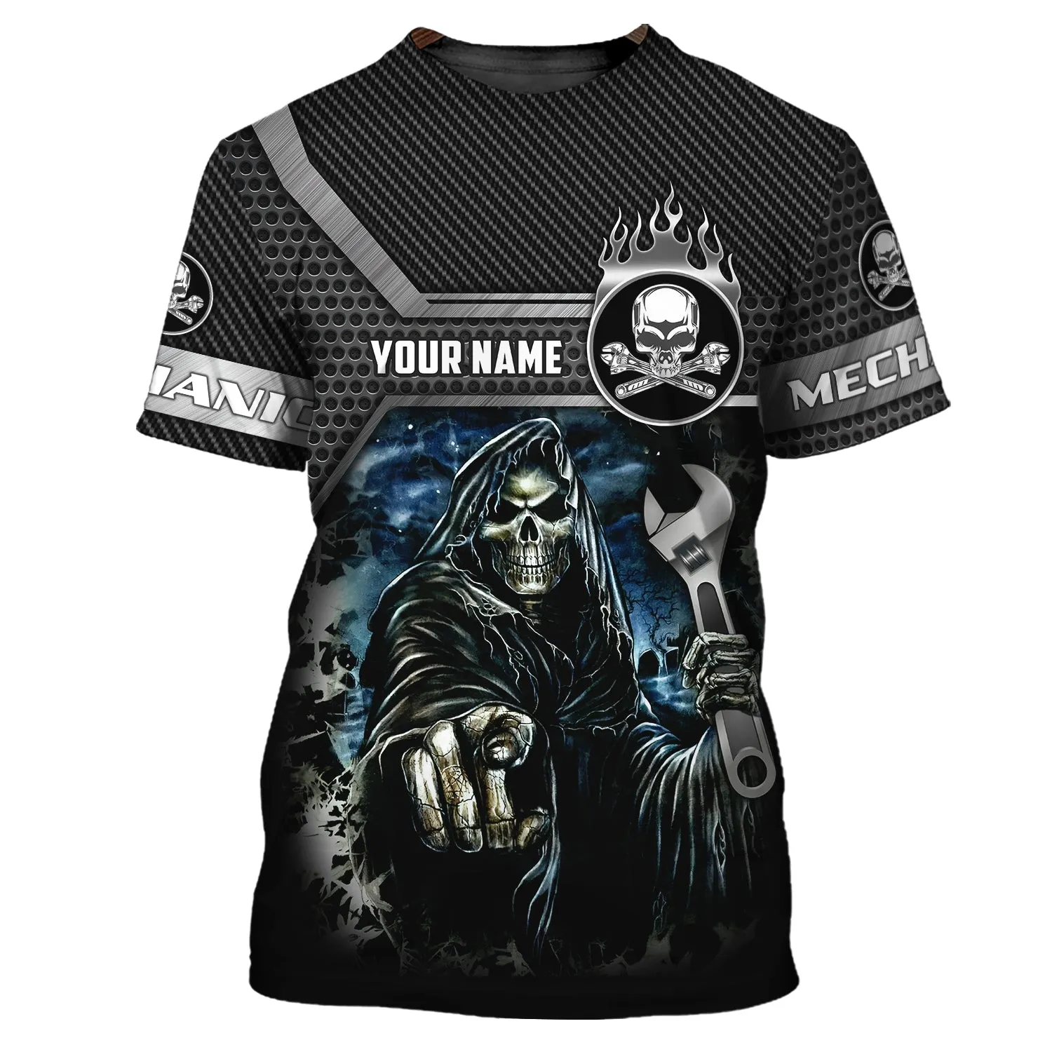 Grumpy Old Mechanic 3D Shirts Personalized Name
