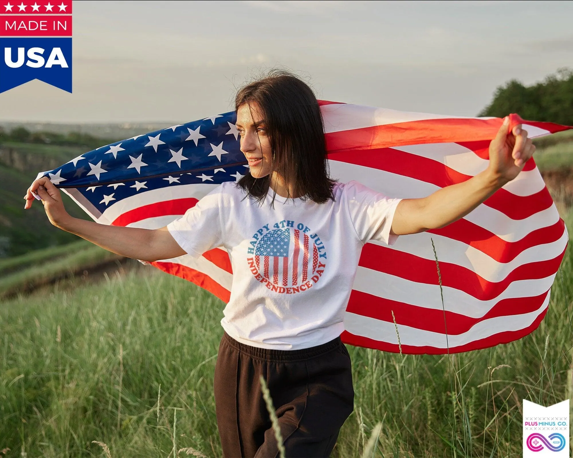 Happy 4th Of July | Independence Day | Circle American Flag, Fourth Of July Shirt,Patriotic Shirt,Independence Day Shirts,Patriotic Family