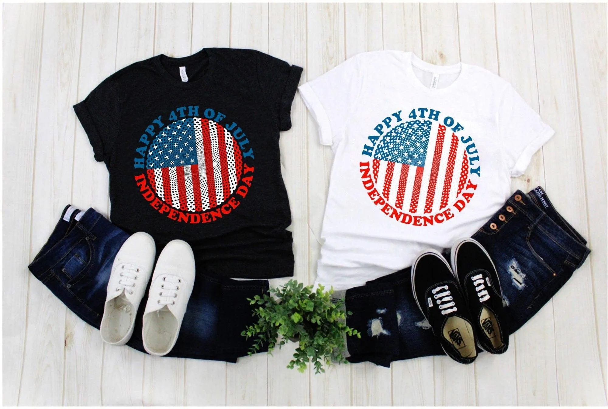 Happy 4th Of July | Independence Day | Circle American Flag, Fourth Of July Shirt,Patriotic Shirt,Independence Day Shirts,Patriotic Family