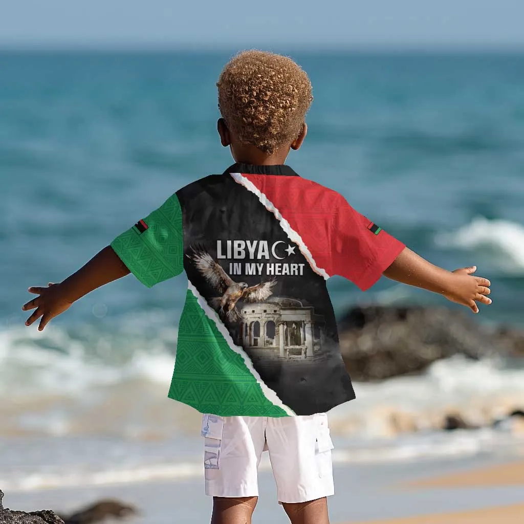 Happy Libya Independence Day Kid Hawaiian Shirt Libya In My Heart LT05