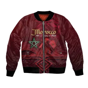 Happy Proclamation of Independence of Morocco Bomber Jacket Barbary Lion's Roar - Fight for Free and Peace LT03
