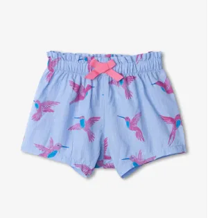 Hatley Younger Girls Happy Hummingbirds Baby Woven Paper Bag Shorts