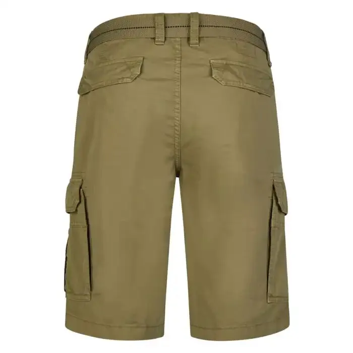 Hattric Mens Cargo Shorts Khaki Green